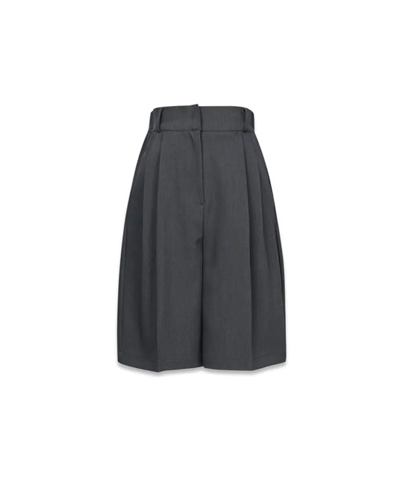 MACKY Golf: Basic Bermuda Pants - Charcoal