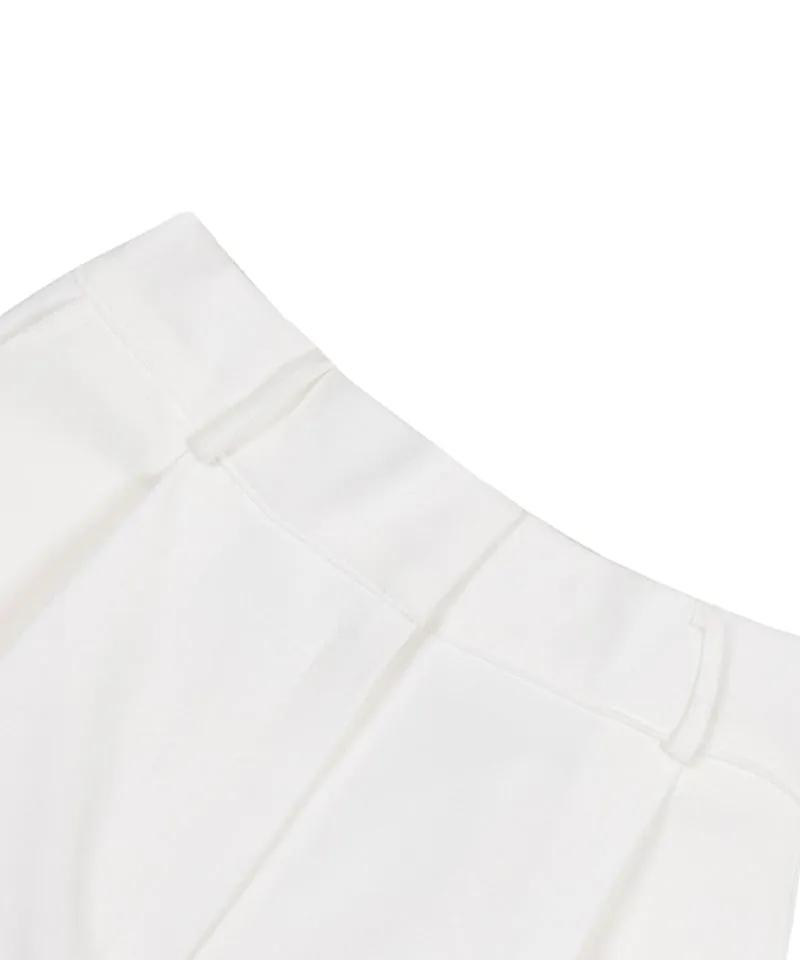 MACKY Golf: Basic Pintuck Shorts - White