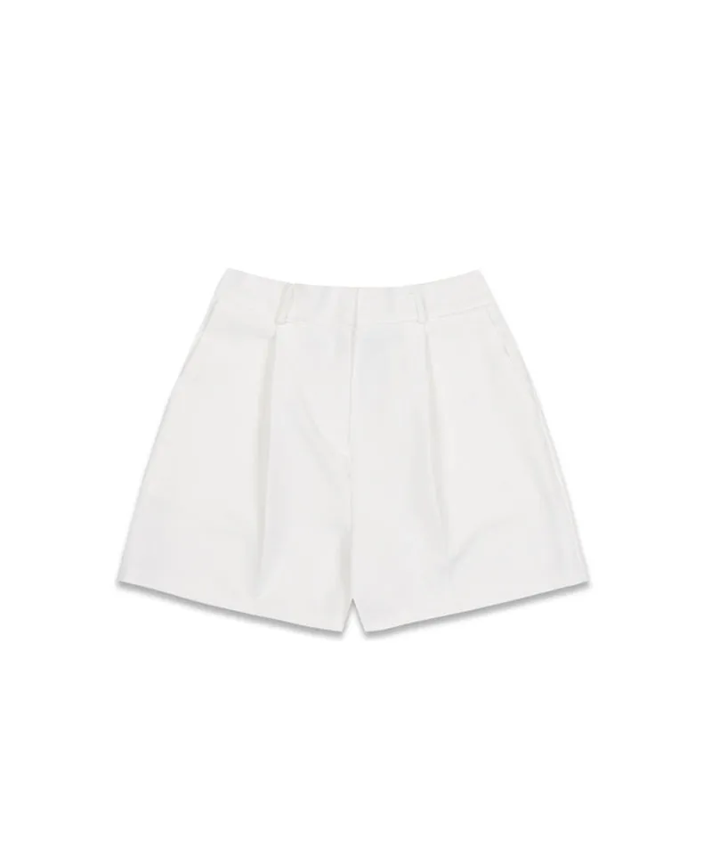 MACKY Golf: Basic Pintuck Shorts - White