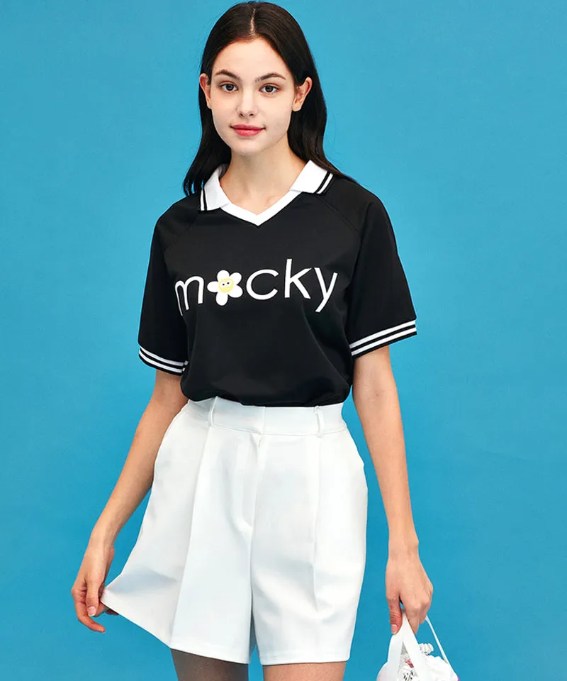 MACKY Golf: Basic Pintuck Shorts - White