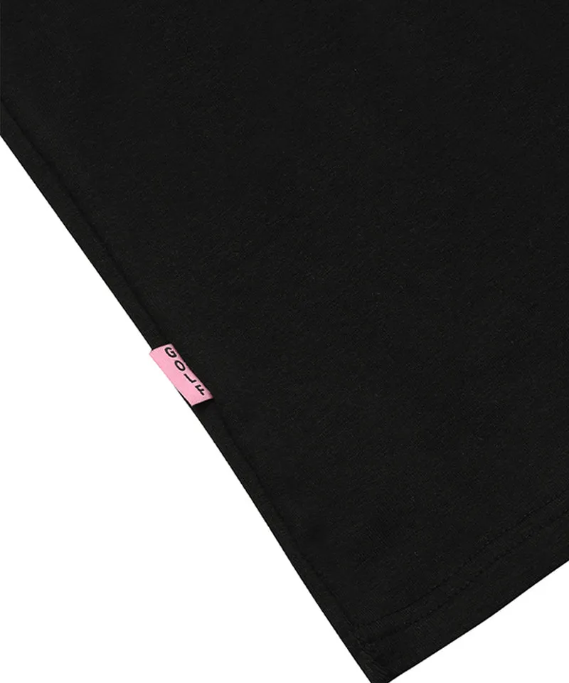 MACKY Golf: Long Neck Layer T-shirt - Black