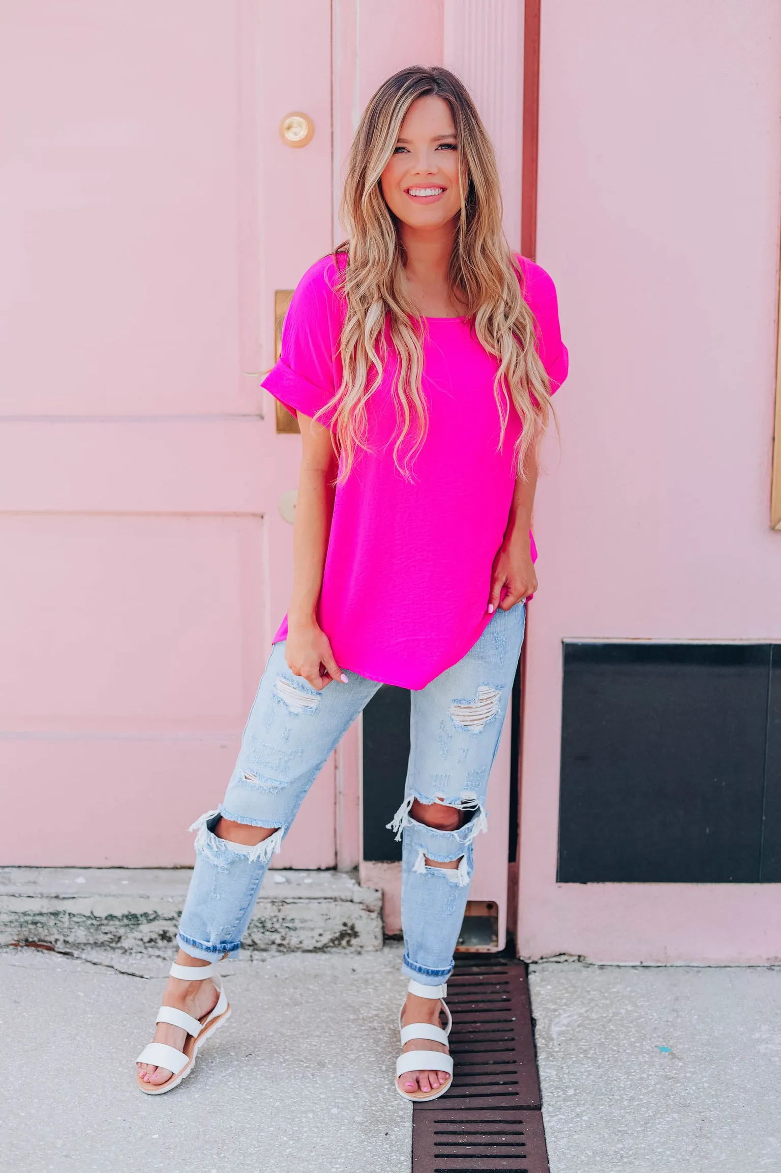 Make This Moment Last Forever Top - Hot Pink