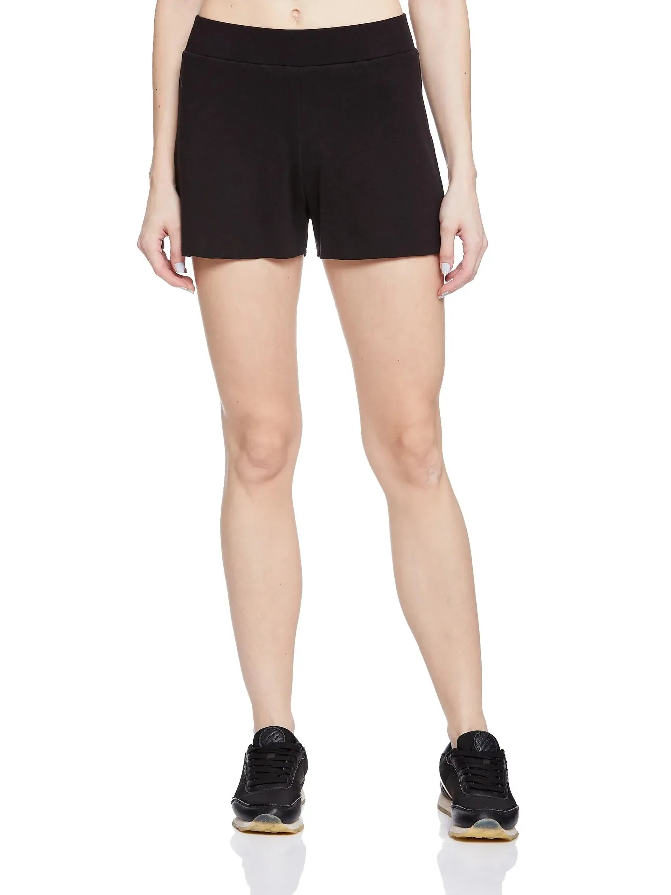 MATHILDE 3/4 SLEEVE TOP (BLACK) WITH Lunya Pima Shorts (Black)