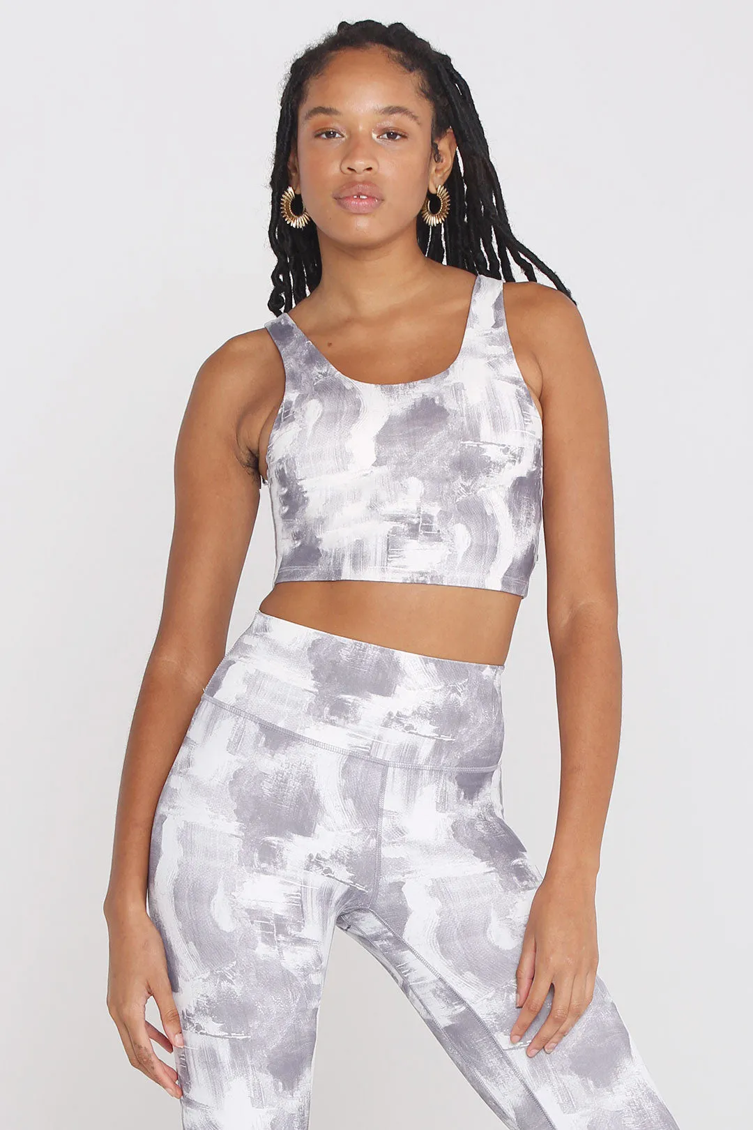 Medium-Support U-shaped Vest Soft Tie-Dye Sports Bra