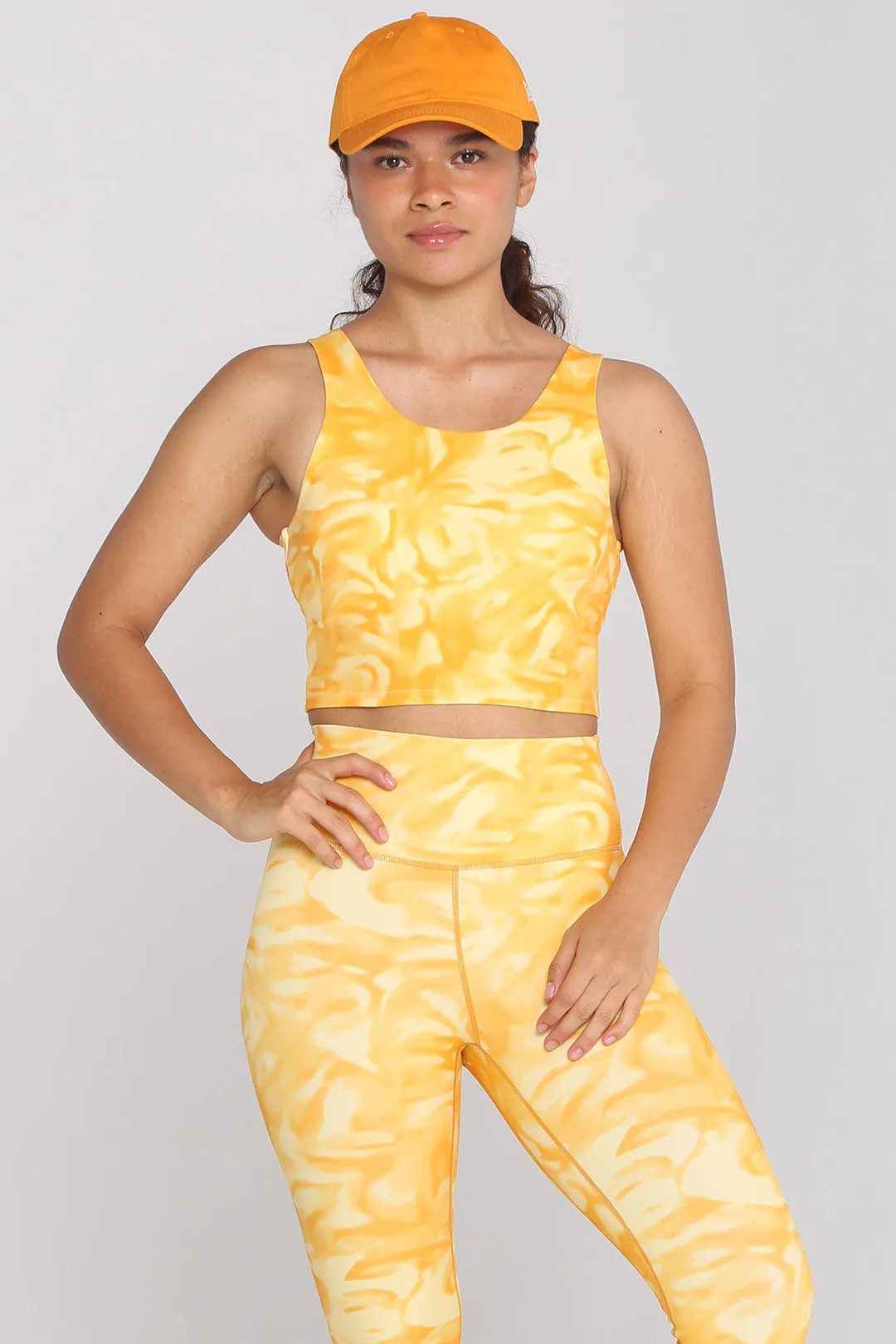 Medium-Support U-shaped Vest Soft Tie-Dye Sports Bra