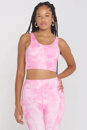 Medium-Support U-shaped Vest Soft Tie-Dye Sports Bra