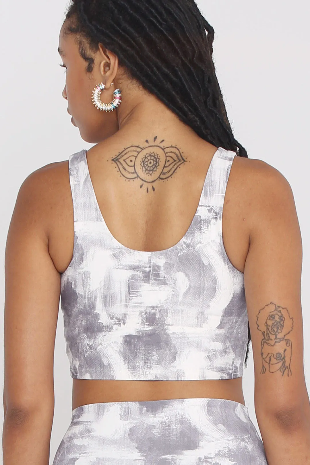 Medium-Support U-shaped Vest Soft Tie-Dye Sports Bra