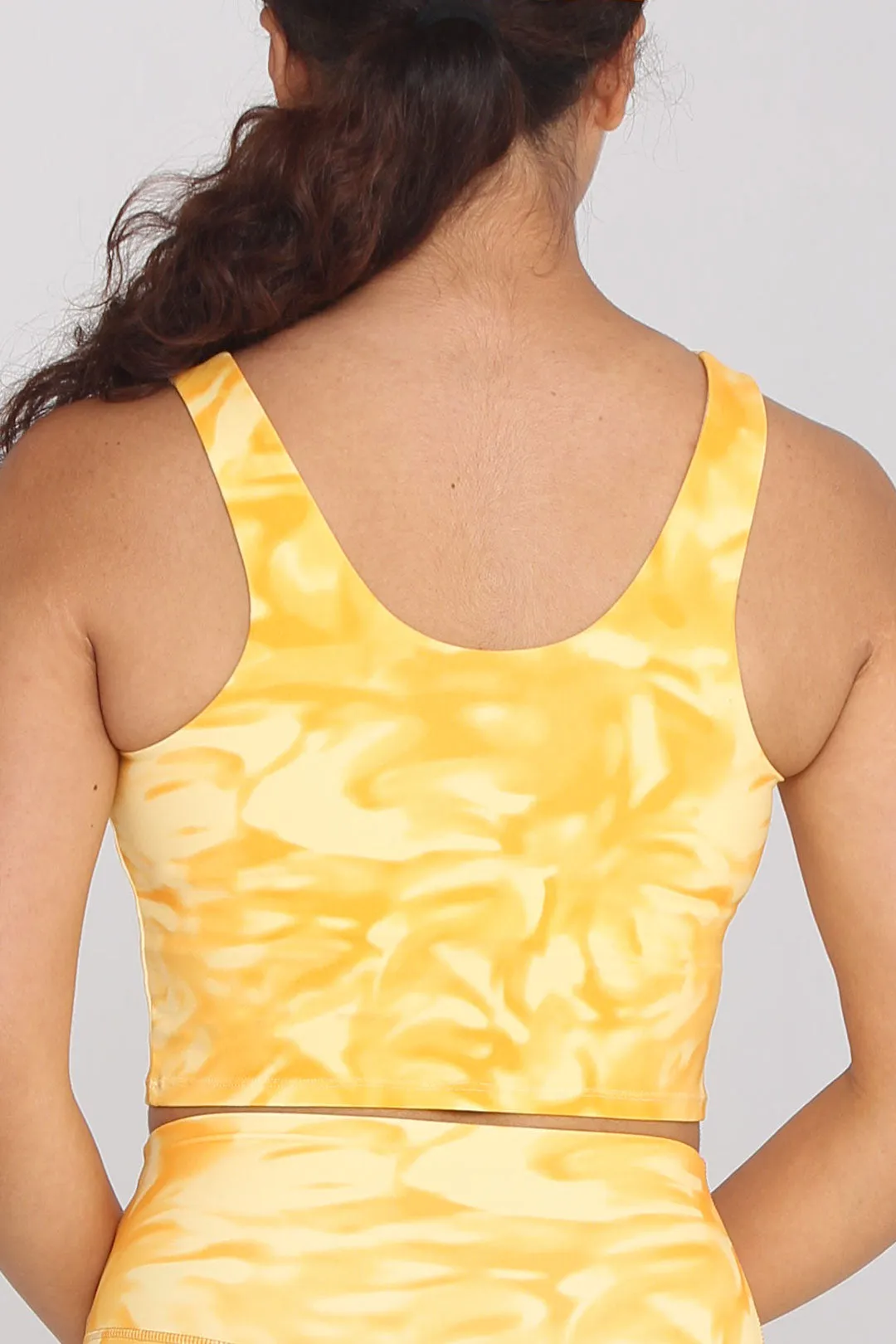 Medium-Support U-shaped Vest Soft Tie-Dye Sports Bra