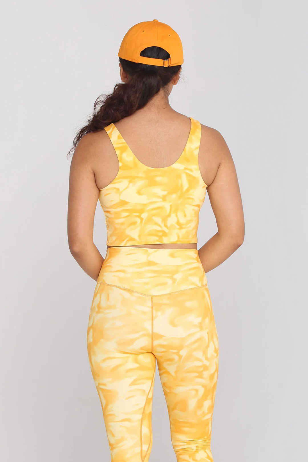 Medium-Support U-shaped Vest Soft Tie-Dye Sports Bra