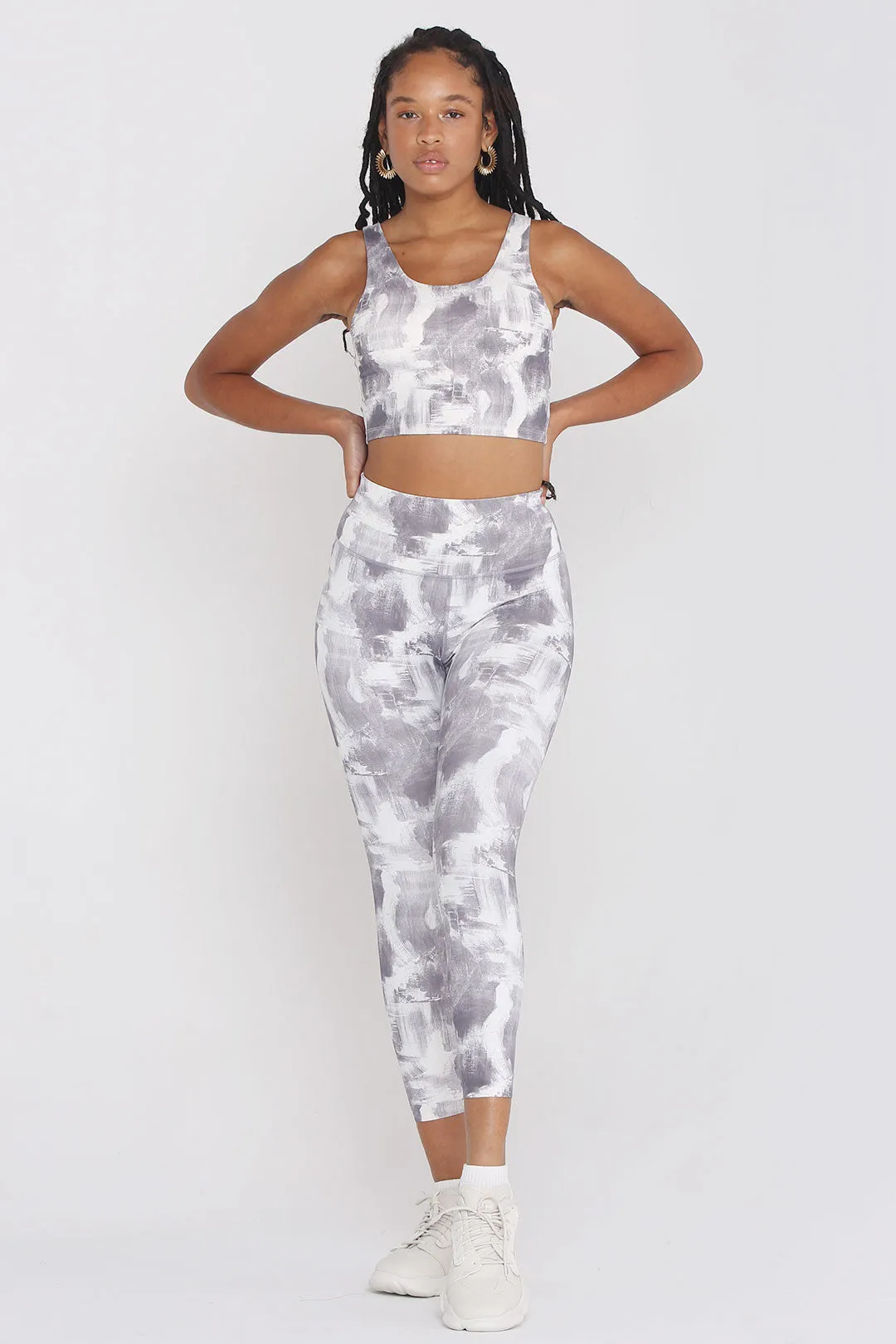 Medium-Support U-shaped Vest Soft Tie-Dye Sports Bra