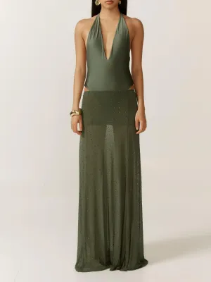 Meet The Vecchio Skirt Set In Olive