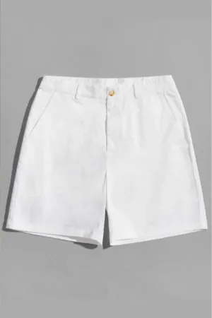 Men Zipper Fly Solid Shorts