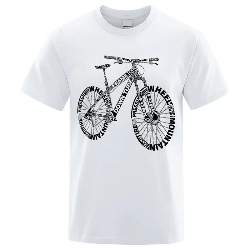 Men's Alphabet Mountain Bike Print Tee