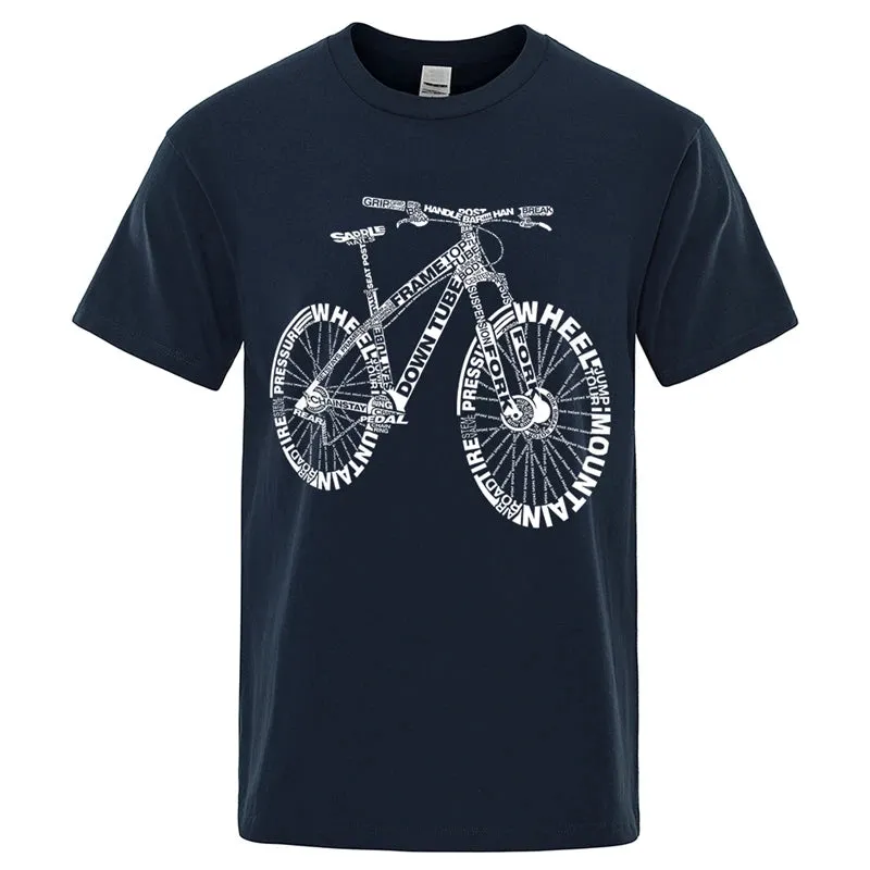 Men's Alphabet Mountain Bike Print Tee