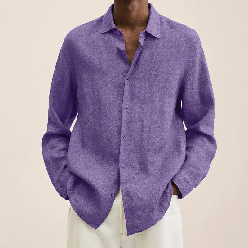 Men's Linen Shirt Elegant Design