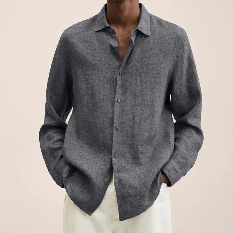 Men's Linen Shirt Elegant Design