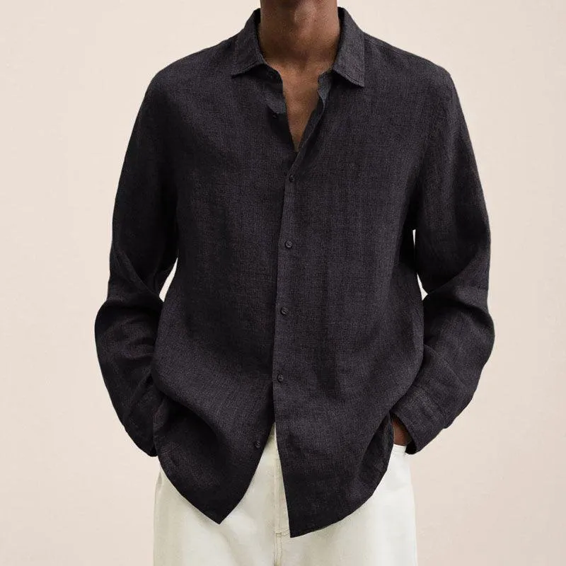 Men's Linen Shirt Elegant Design