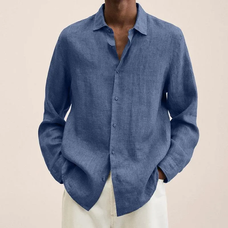 Men's Linen Shirt Elegant Design