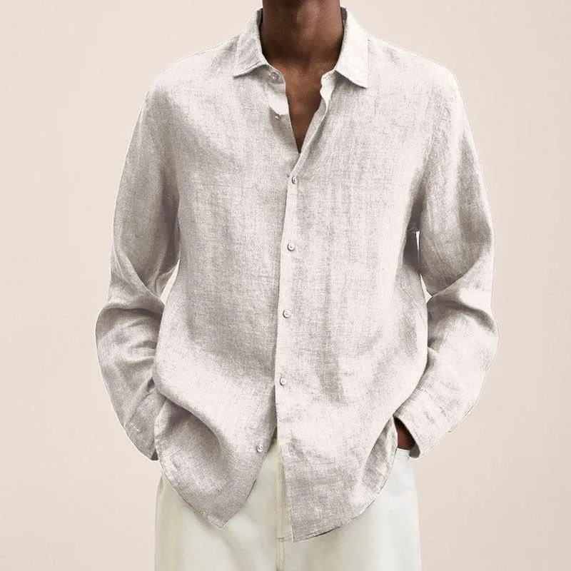 Men's Linen Shirt Elegant Design