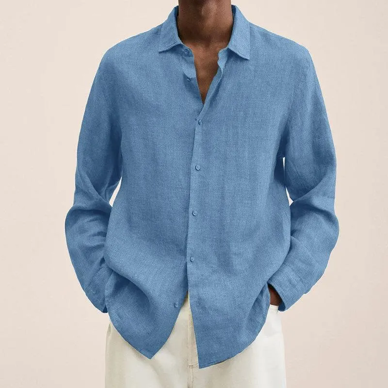 Men's Linen Shirt Elegant Design