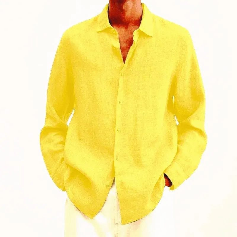 Men's Linen Shirt Elegant Design