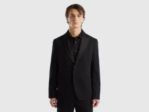 Men's Regular Fit Lapel Collar Jacket
