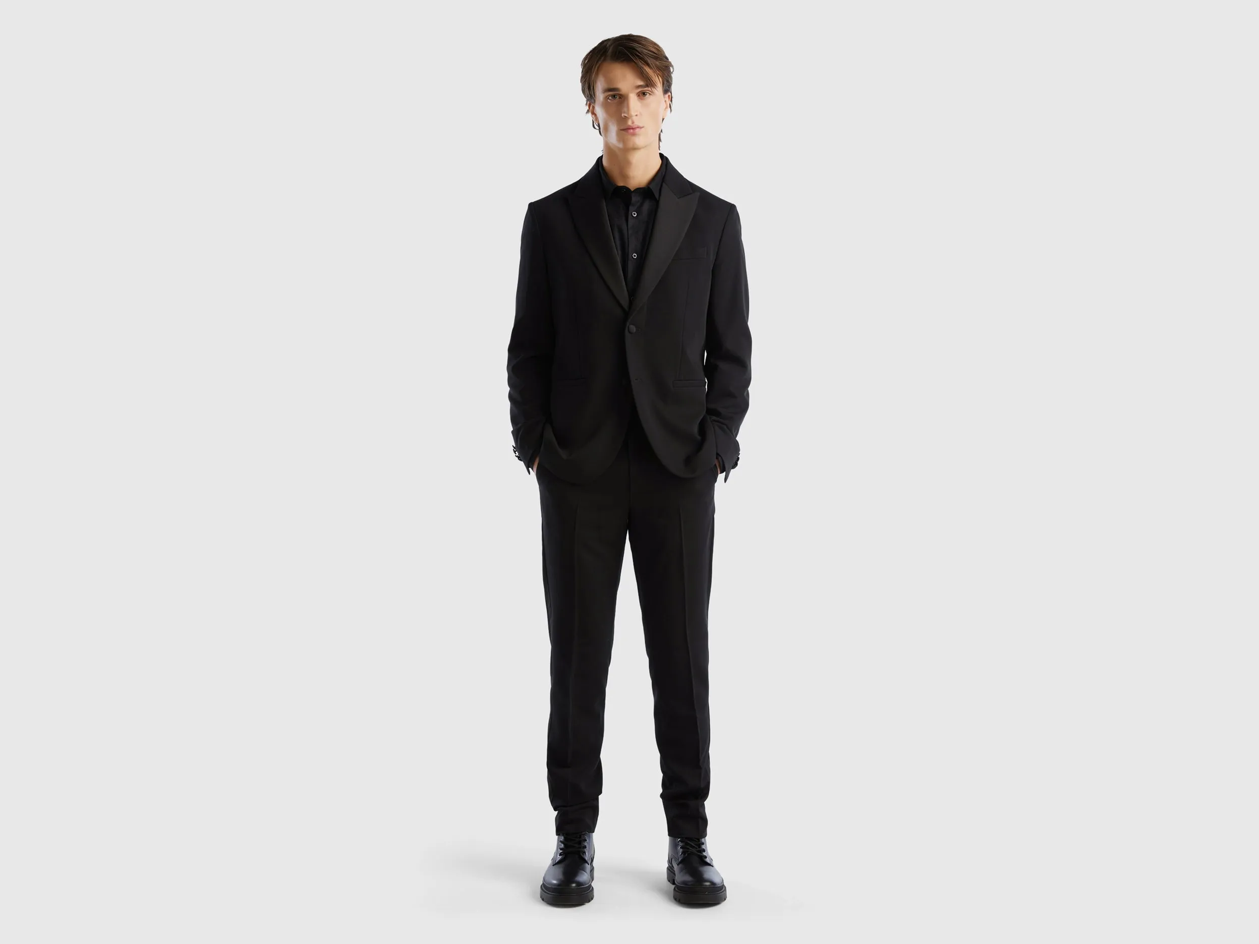 Men's Regular Fit Lapel Collar Jacket