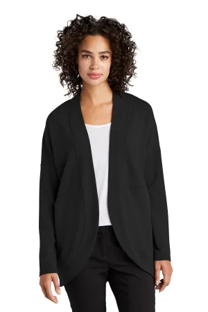 Mercer Mettle Women's Stretch Open-Front Cardigan MM3015 Deep Black