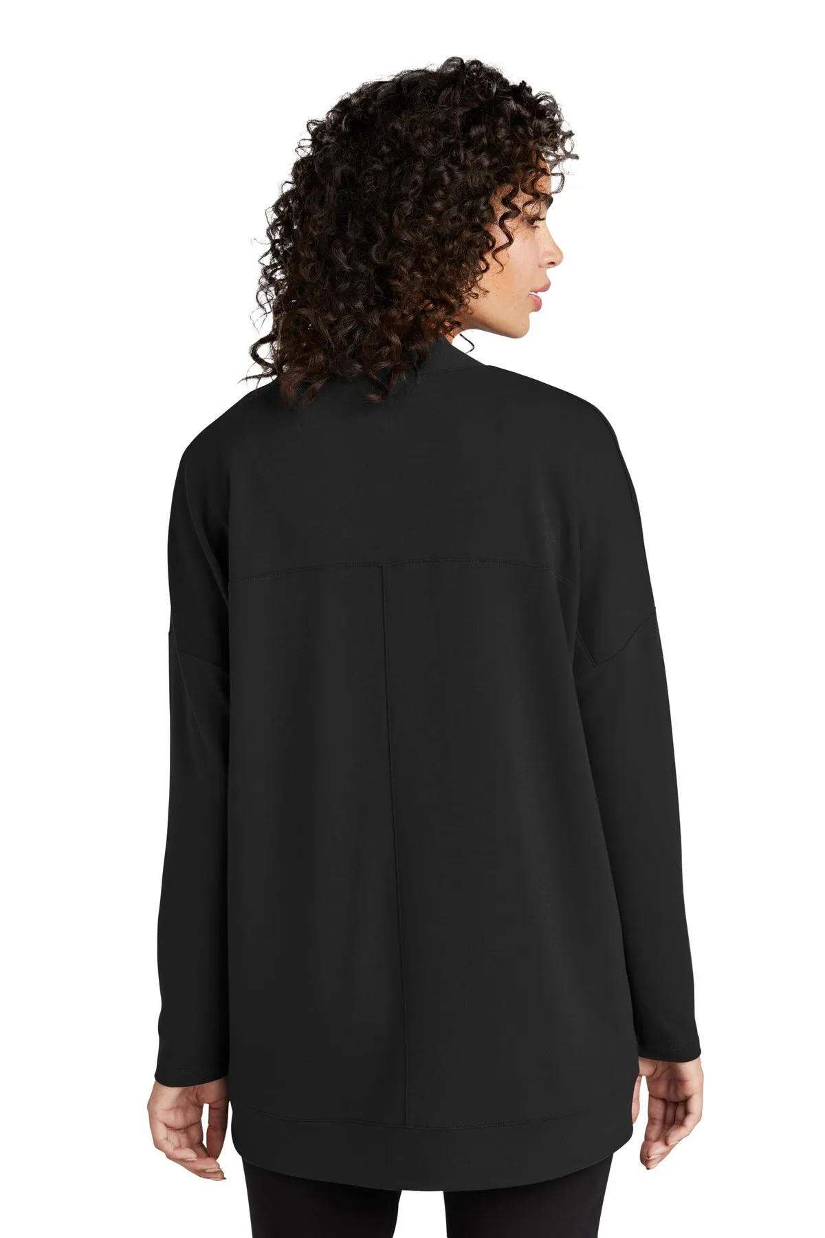 Mercer Mettle Women's Stretch Open-Front Cardigan MM3015 Deep Black