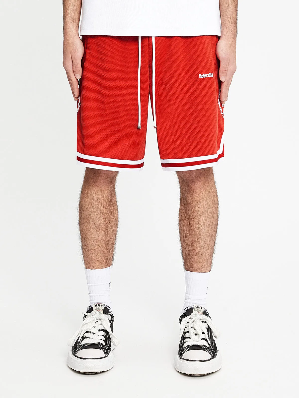 MESH SHORTS SYMBOL - LAVA RED
