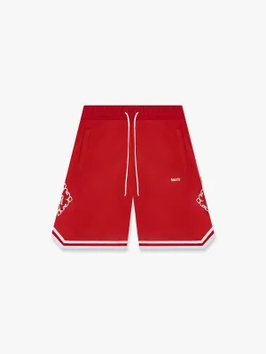 MESH SHORTS SYMBOL - LAVA RED