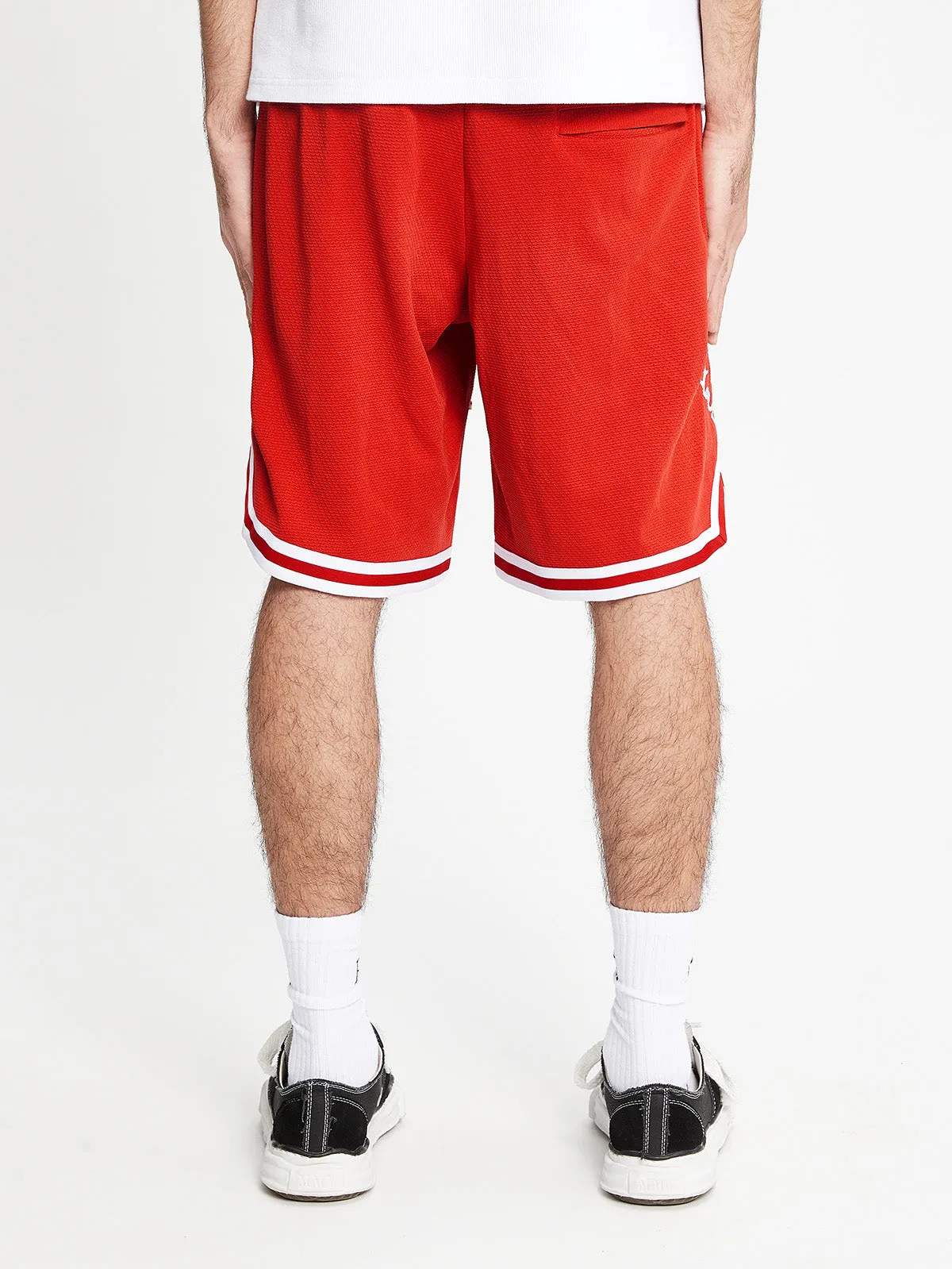 MESH SHORTS SYMBOL - LAVA RED