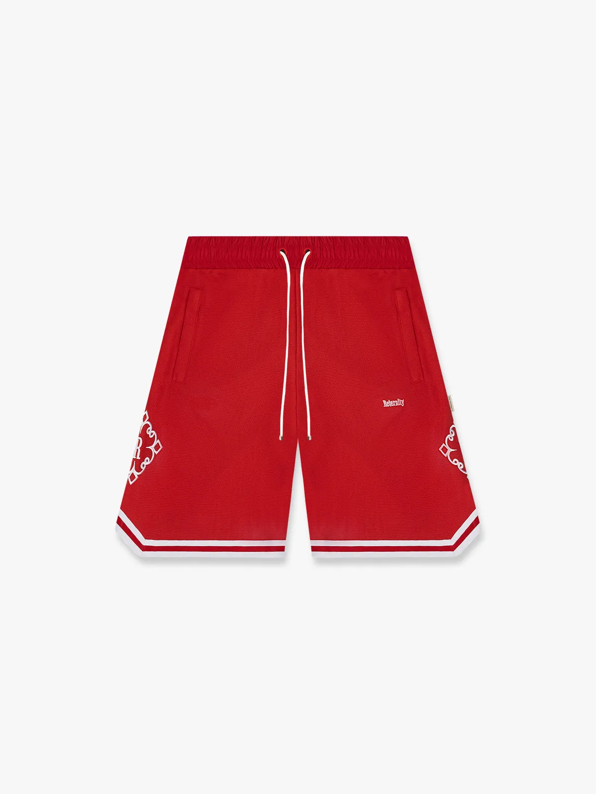 MESH SHORTS SYMBOL - LAVA RED