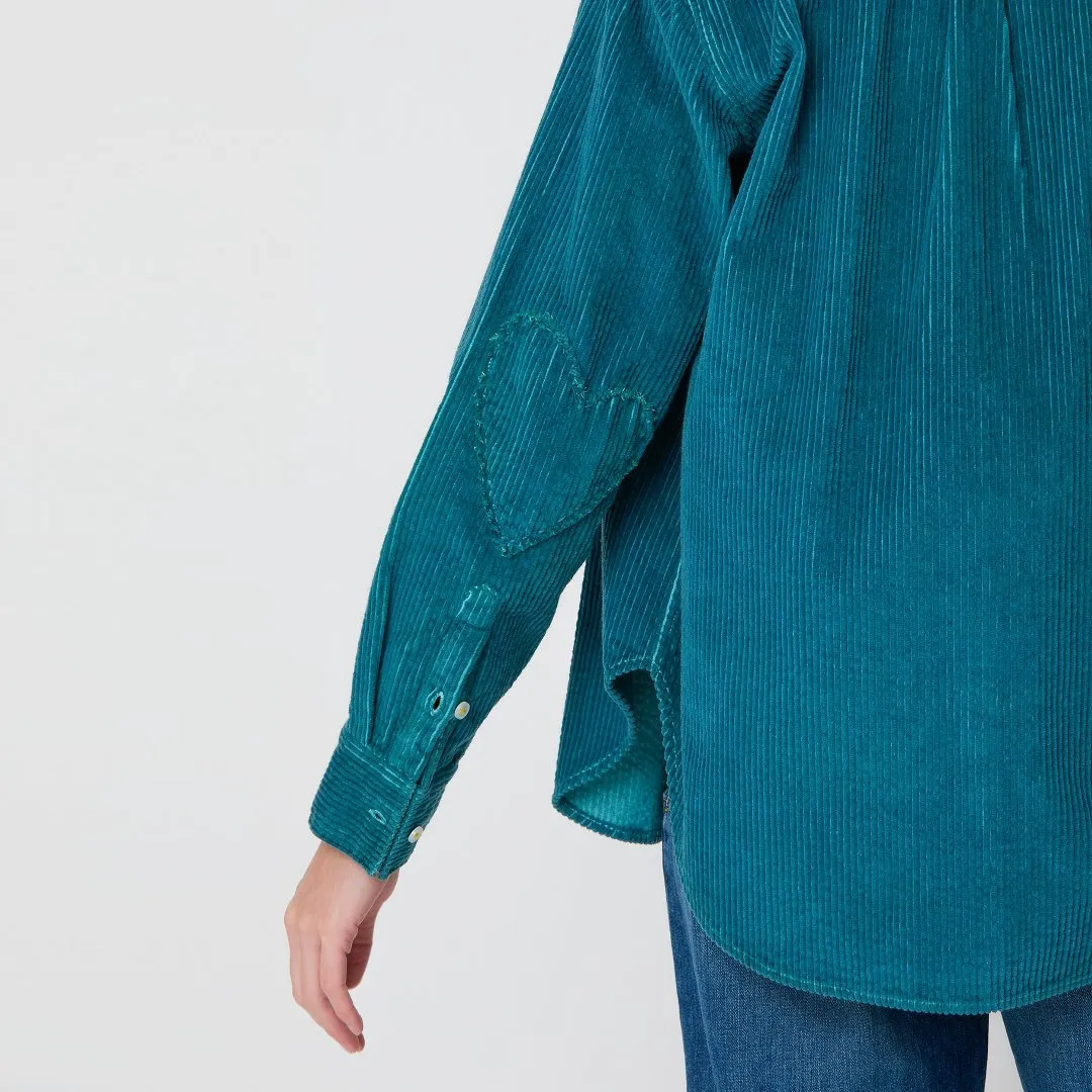 Mia Imperfect Heart Corduroy Shirt