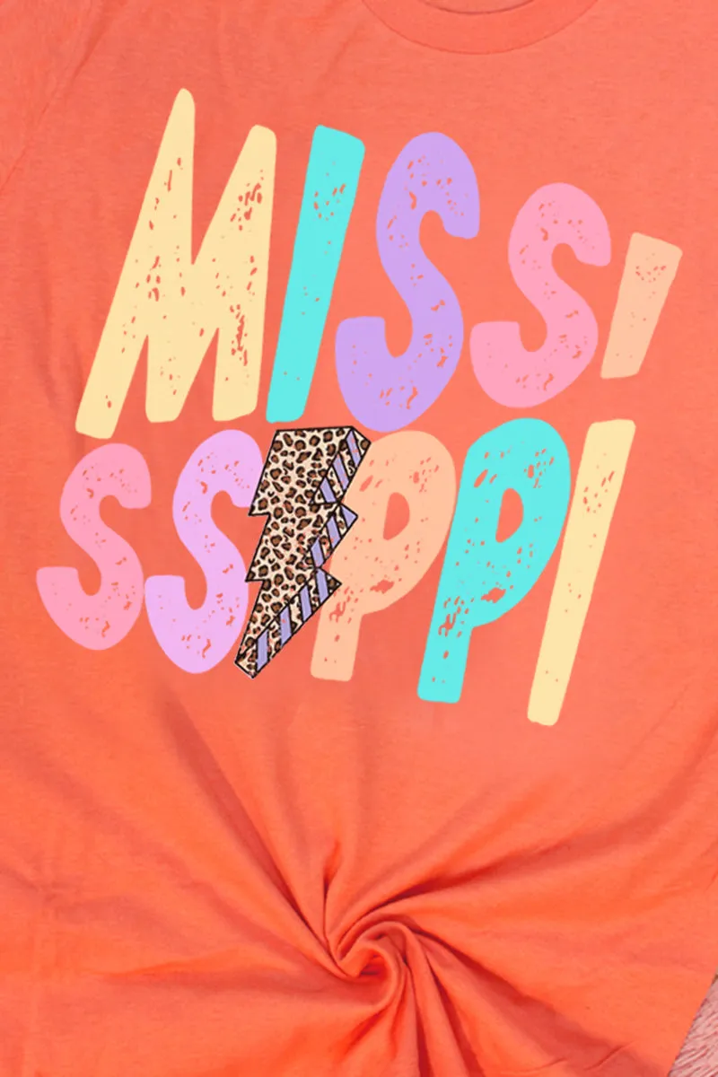 Mississippi Bolt Pastel Unisex Blend Tee