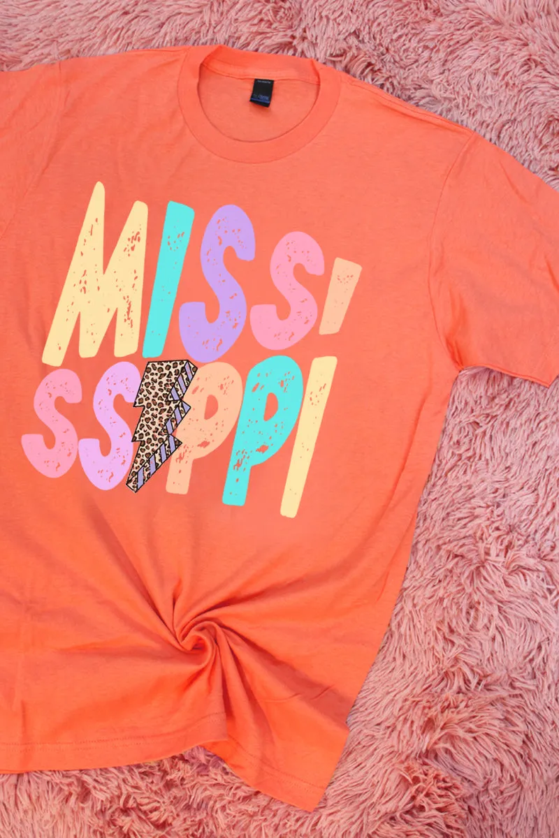 Mississippi Bolt Pastel Unisex Blend Tee