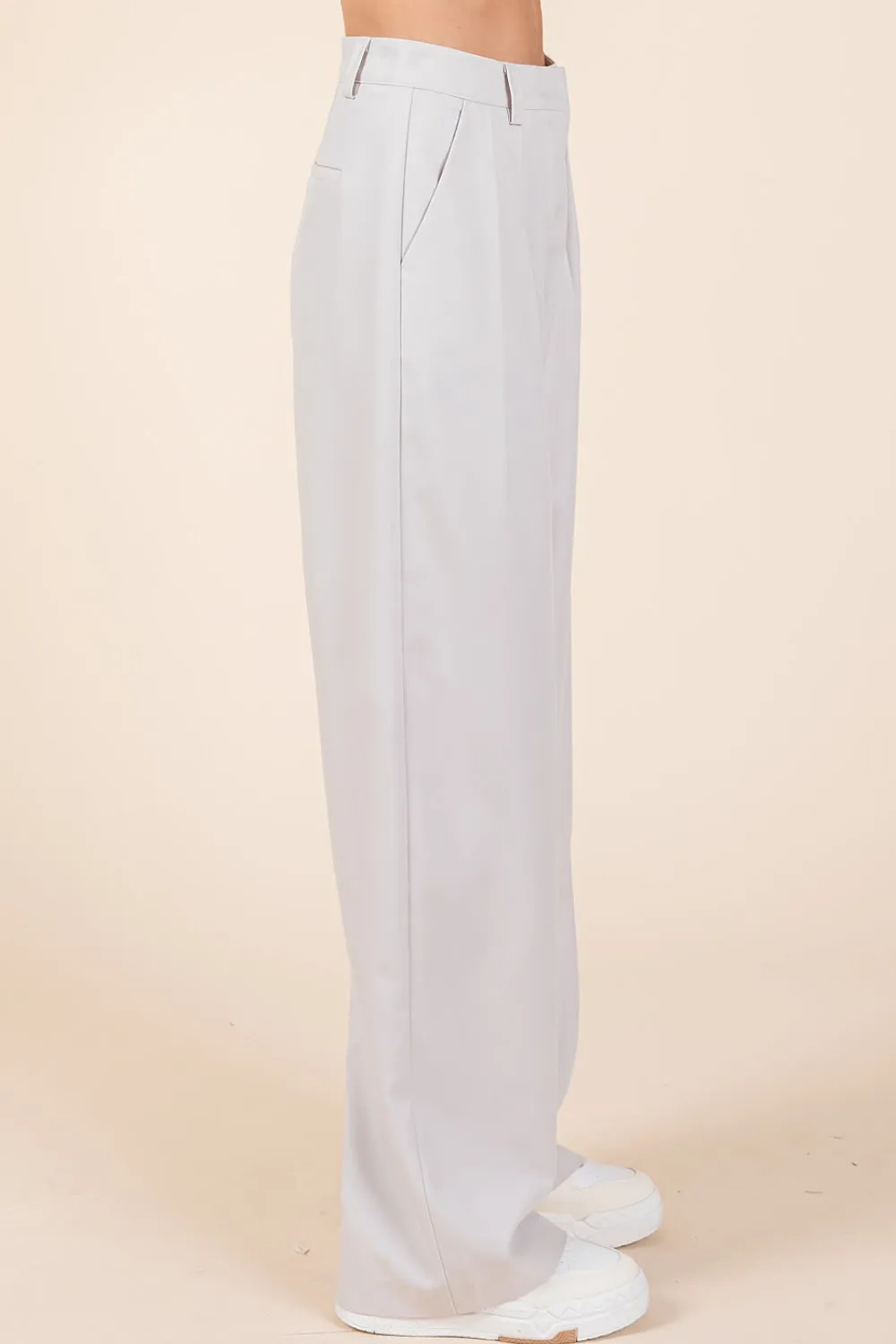 Mittoshop Pintuck Detail High Rise Pants