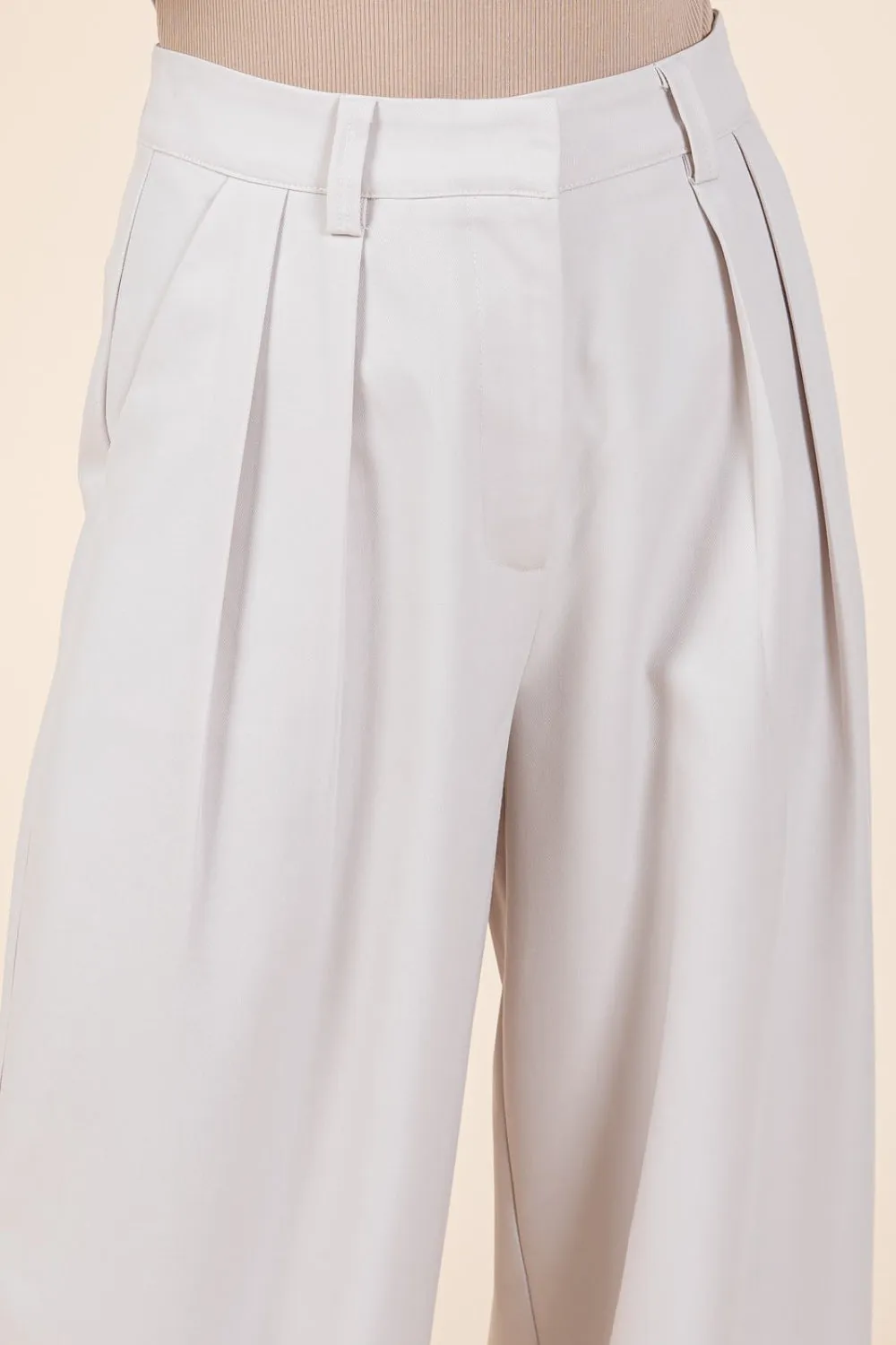 Mittoshop Pintuck Detail High Rise Pants
