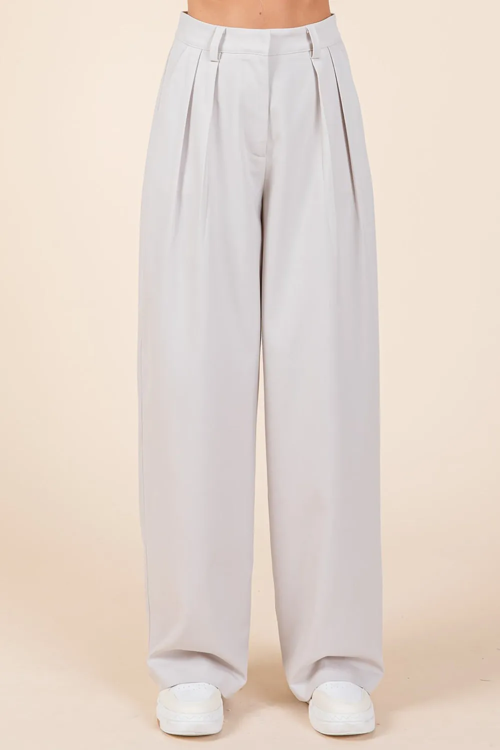 Mittoshop Pintuck Detail High Rise Pants