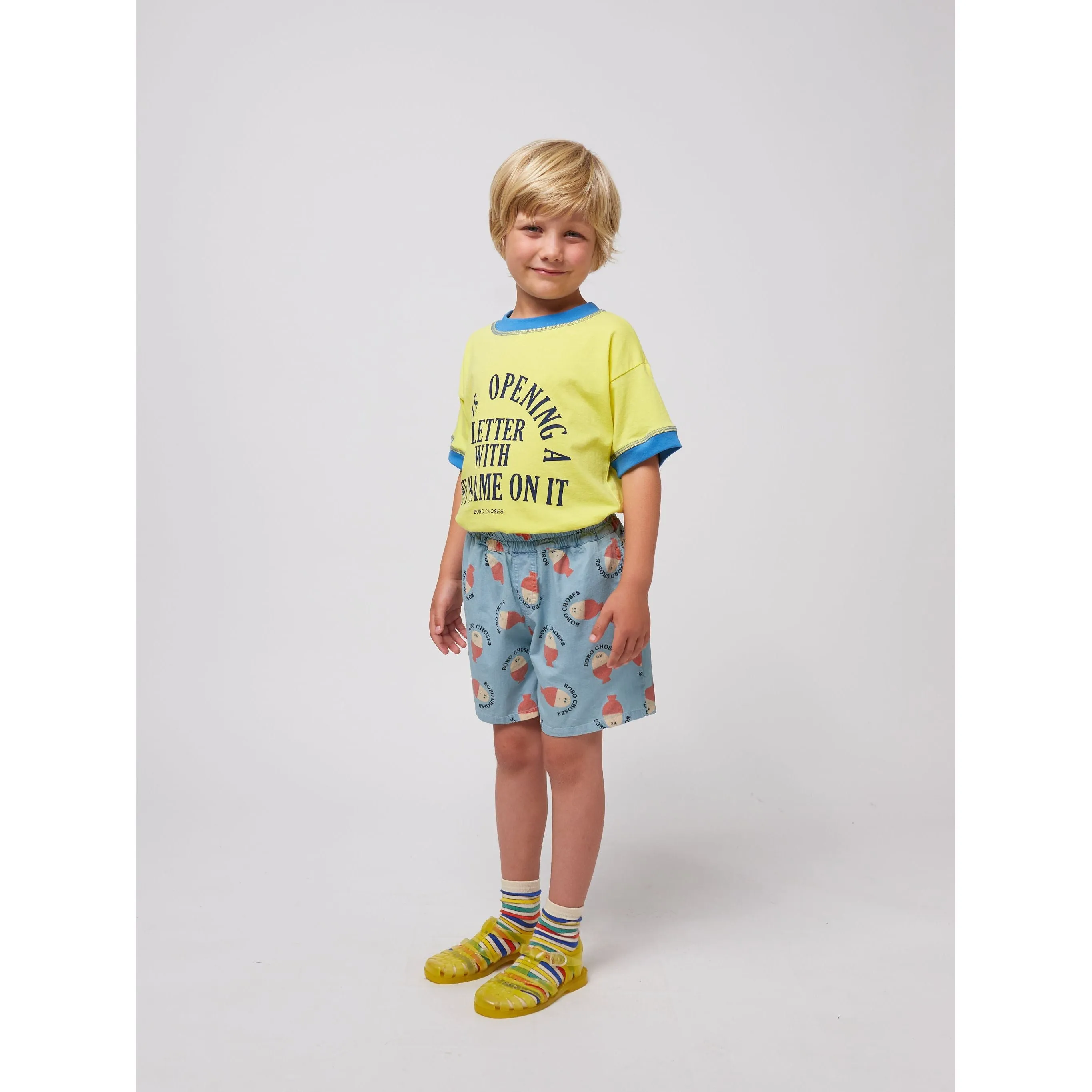 Morning Egg All Over Woven Bermuda Shorts