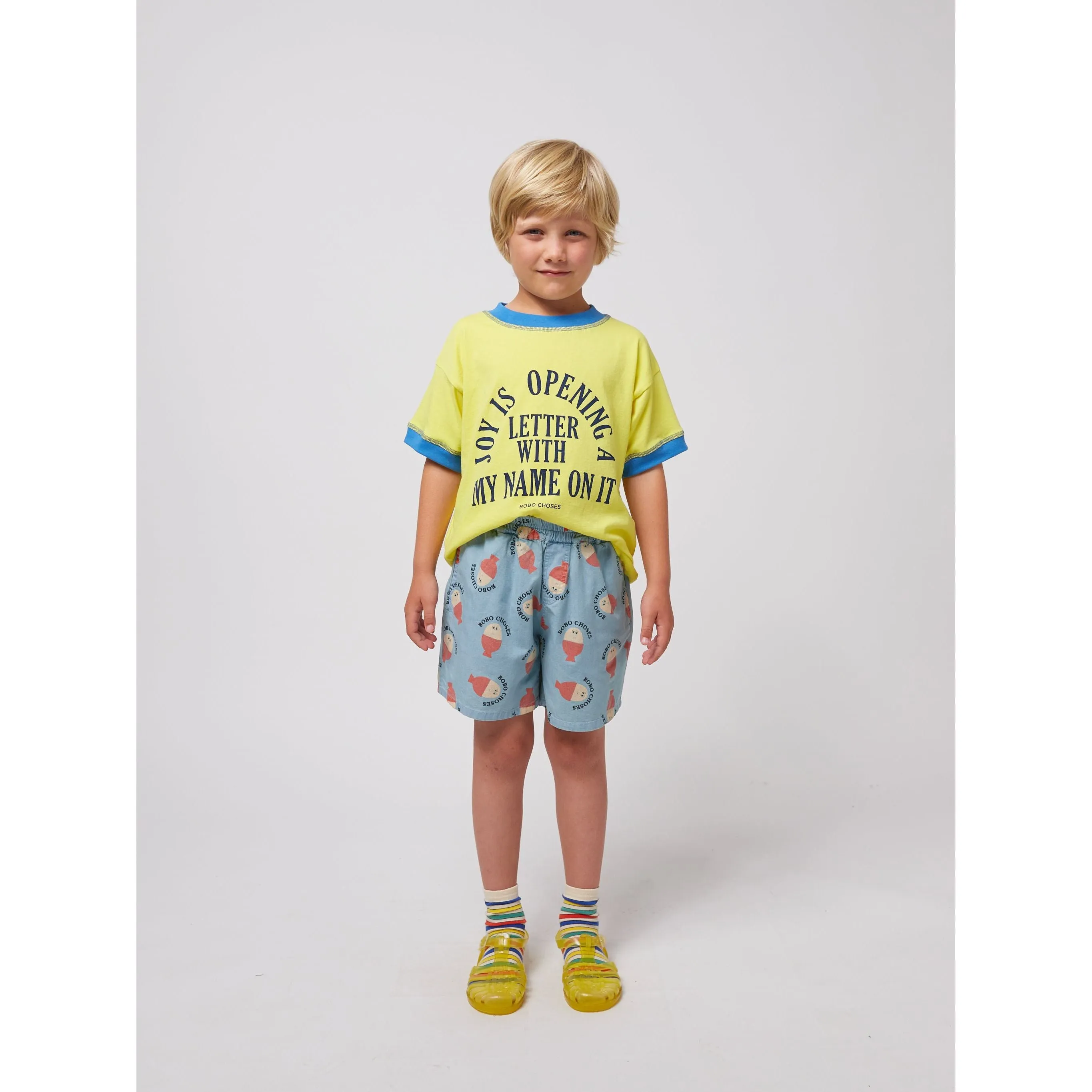 Morning Egg All Over Woven Bermuda Shorts