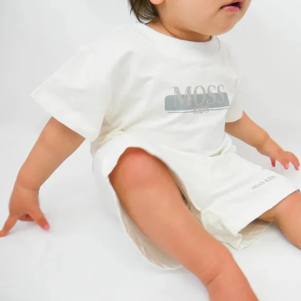 Moss Kids - Core Tee & Short Set | Off White
