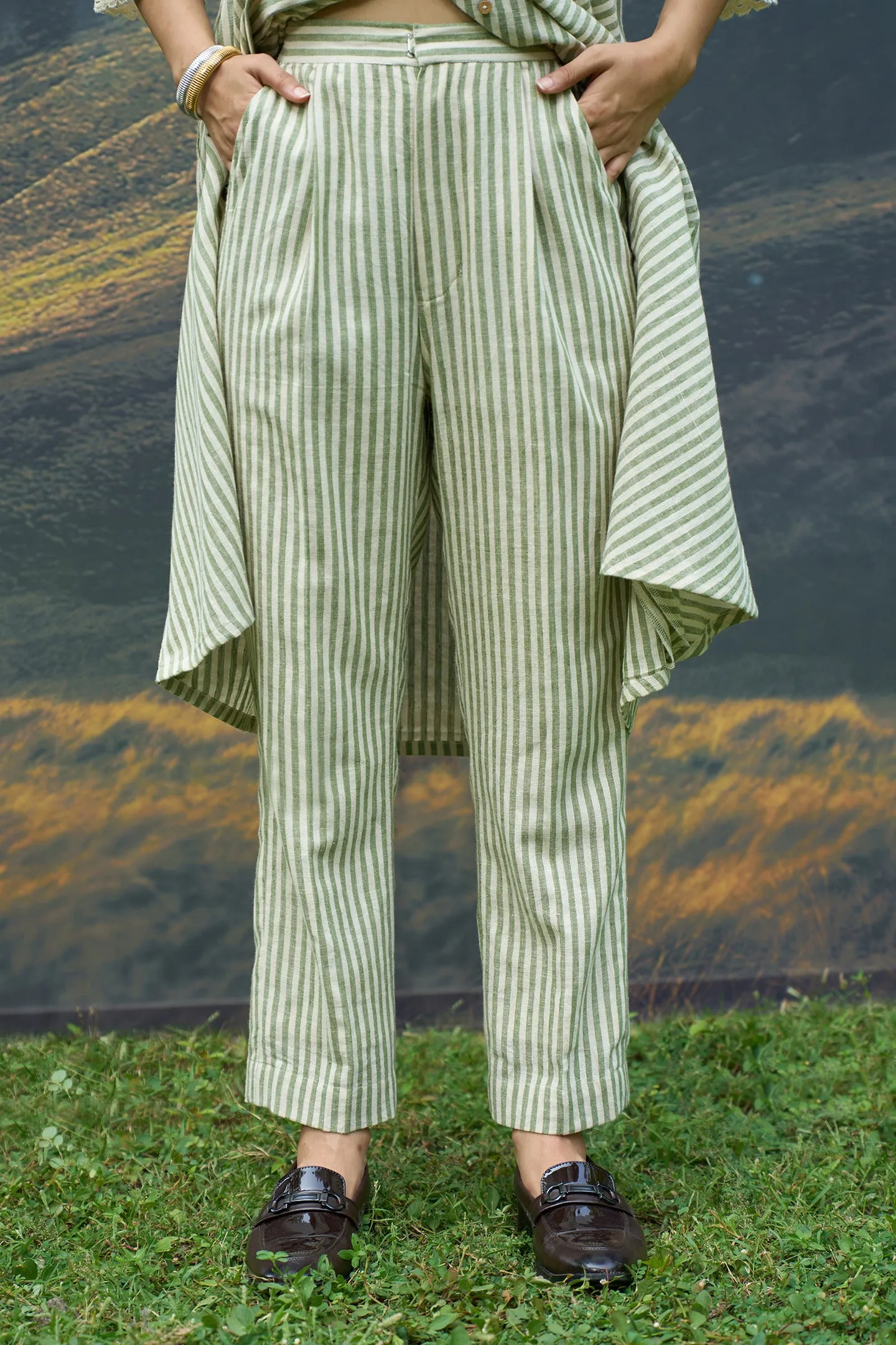 Moss Tent Dress & Pants Set