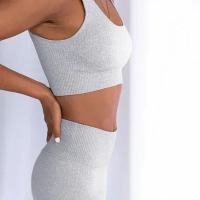 Move Like Diva Women's Seamless Sports Suits Set
