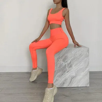 Move Like Diva Women's Seamless Sports Suits Set