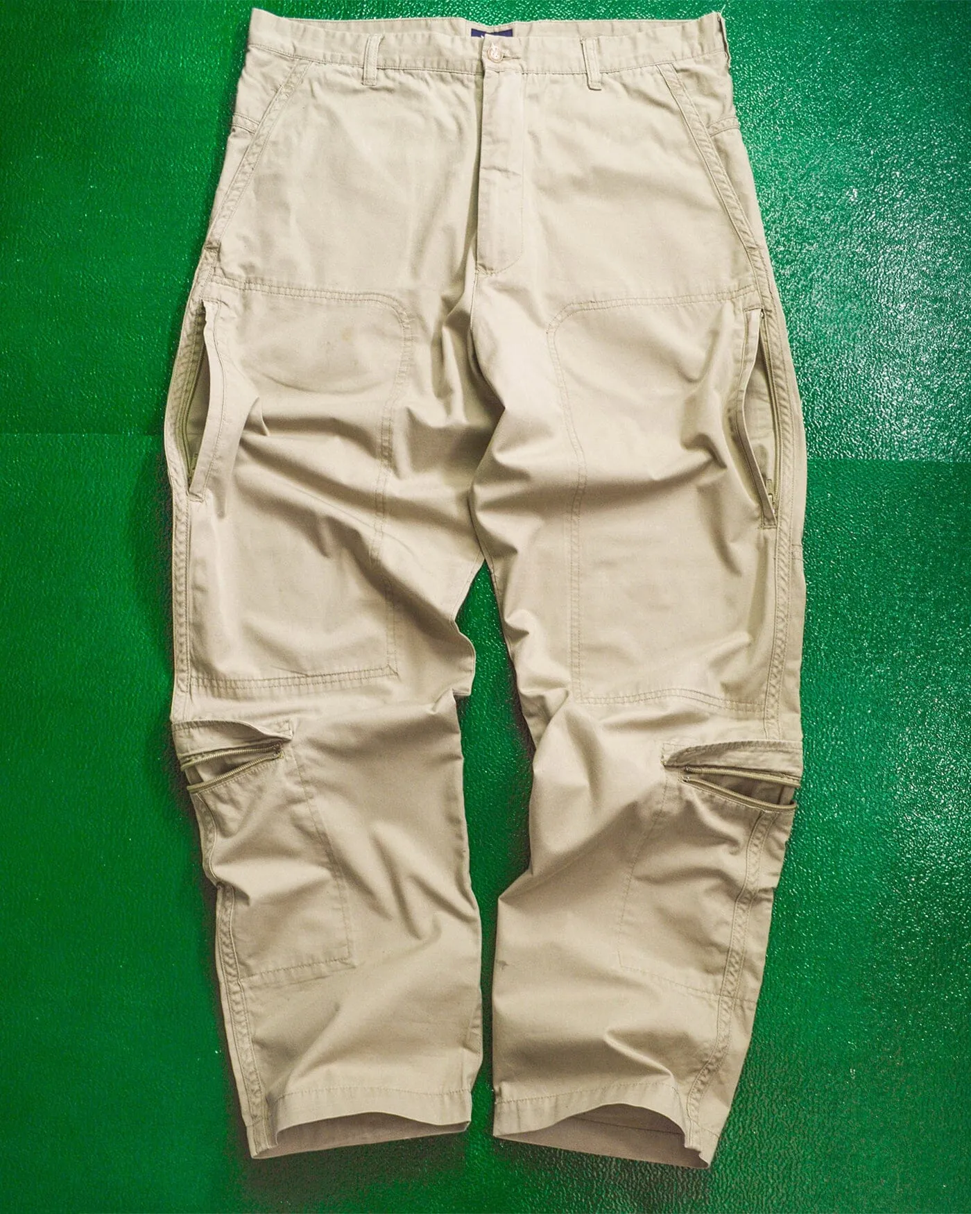 Multi-Pocket Tactical Cream Flight / Cargo Pants (~34~)