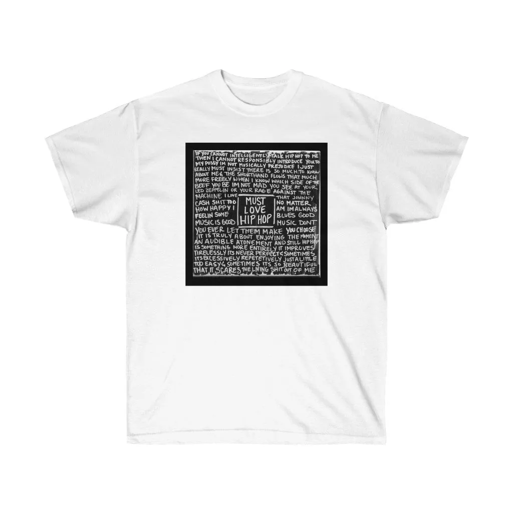 Must Love Hip Hop Lyric Tee (Explicit)