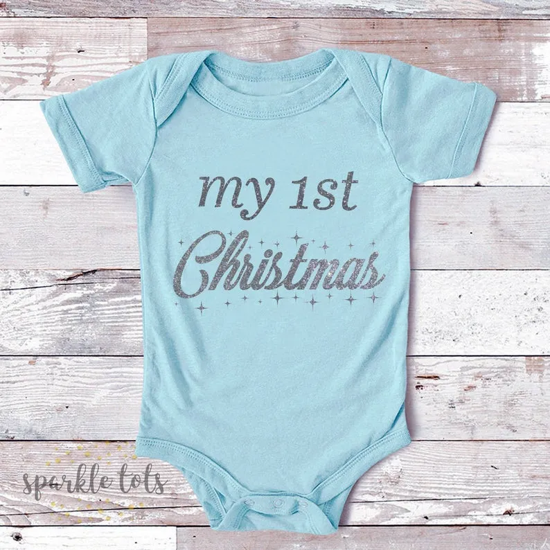 My 1st Christmas Baby Grow