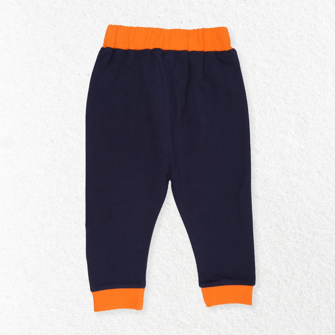 Navy Dinosaur Applique Joggers
