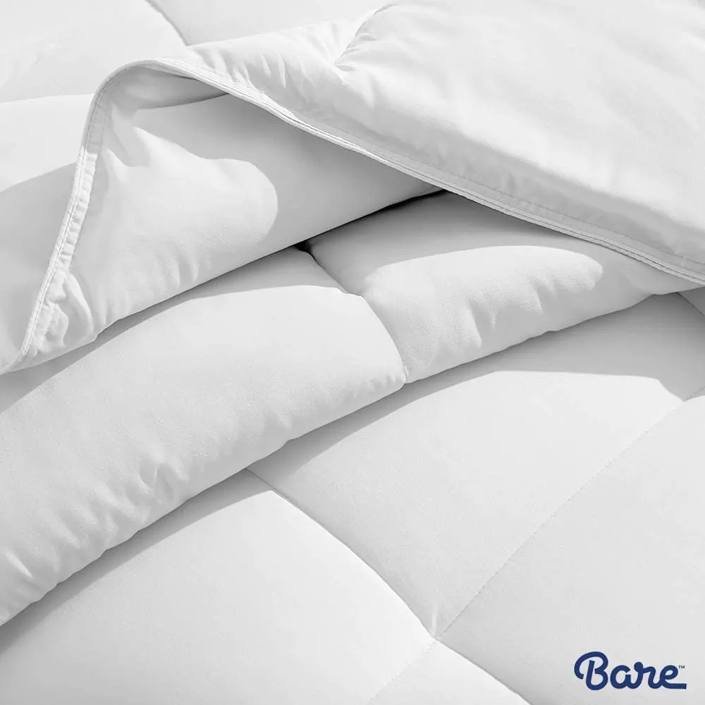 New Bare Home Comforter/Duvet Insert - Twin/Twin XL - Goose Down Alternative - Ultra-Soft - Premium 1800 Series - Hypoallergenic - All Season Breathable Warmth (Twin/Twin XL, White)